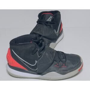 Nike Kyrie 6 GS Bred Black Red Basketball Shoes BQ5599-002 Youth 4.5Y Women’s 6